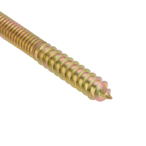 3" Hanger Bolts Double Head Dowel Screw for Wood Furniture 20pcs Brass Tone Bed Bath